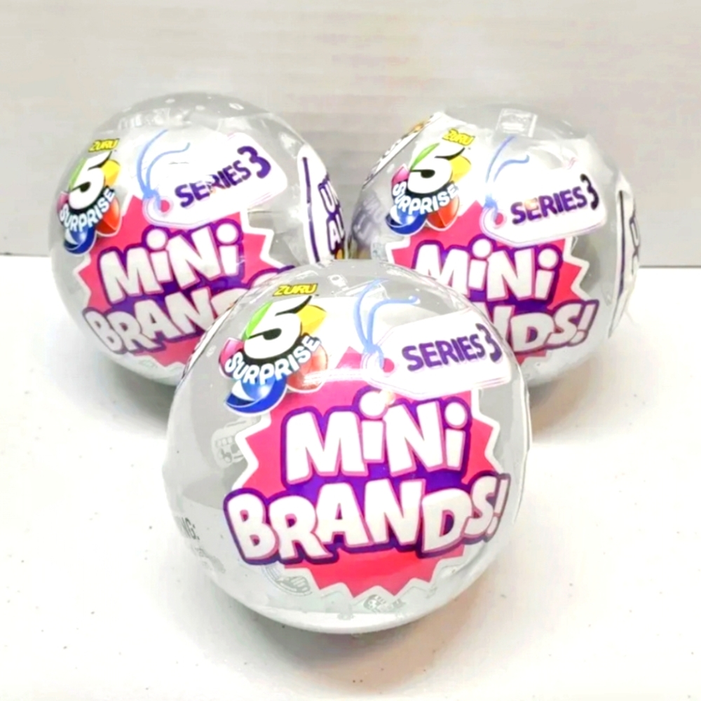Lot of 3! Zuru Mini Brands Series 3 NEW